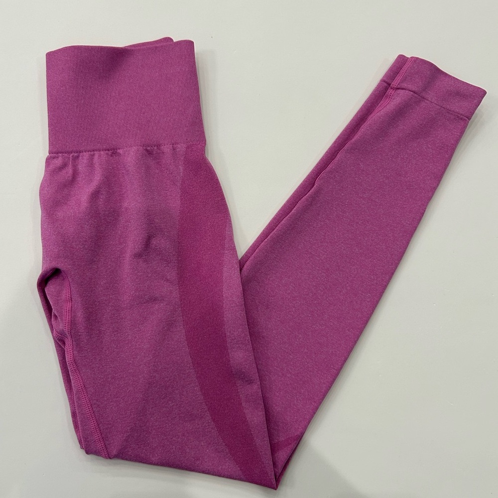 Pink Seamless High Waisted Leggings